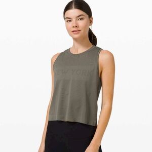 lululemon athletica Grey Sage New York Tank Top
